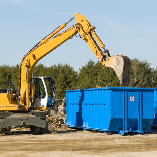 are there any restrictions on where a residential dumpster can be placed in Calypso North Carolina